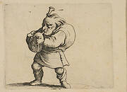 La Jouer de Cornemuse (The Bagpipe Player),  from Varie Figure Gobbi, suite appelée aussi Les Bossus, Les Pygmées, Les Nains Grotesques (Various Hunchbacked Figures, The Hunchbacks, The Pygmes, The Grotesque Dwarfs)