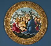 Madonna Adoring the Child with Five Angels