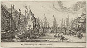 Various Ships and Views of Amsterdam (Verscheÿde Schepen en Gesichten van Amstelredam), Part II: The Geldersche Quai and Schreiers Tower