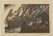 Looking at the Fire at Hisamatsucho, February 11, 1881