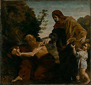 Elijah Receiving Bread from the Widow of Zarephath