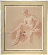 Seated female nude