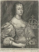 Portret van Henrietta Maria van Bourbon, koningin van Engeland