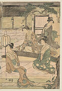 The Matsukaze Chapter of the Tale of Genji (from the series The Tale of Genji in Elegant Modern Dress)