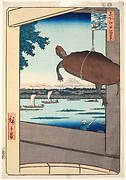 Mannen Bridge, Fukagawa, from the series "One Hundred Famous Views of Edo"