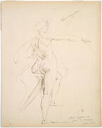 Study of Apollo for Marsyas (recto); Face in Profile (verso)