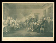 Engraving, "The Declaration of Independence, July 4, 1776" 1876