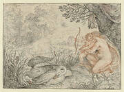 Venus Urging Cupid to Shoot his Arrow at Pluto