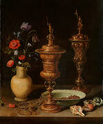 Still Life with Flowers and Gold Cups of Honour