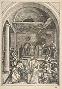 Christ among the Doctors, from The Life of the Virgin, Latin Edition, 1511