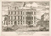 Plate 85: View of the Contarini Palace in Campo San Trovaso, Venice, 1703, from "The buildings and views of Venice" (Le fabriche e vedute di Venezia)