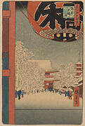 100 Views of Edo: Kinryuzan Temple at Asakusa