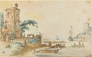 Scene with a Tower to the Left