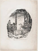 Watering Trough, Title Page of "Studies of Horses" (Etudes de Chevaux)