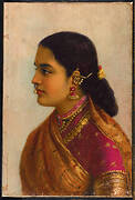 Untitled (Portrait of a Young Woman in Russet and Crimson Sari)