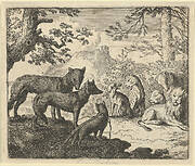 Renard's Parents Ask to Withdraw from the Court from Hendrick van Alcmar's Renard The Fox