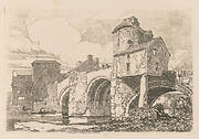 Liber Studiorum: Plate 26, Monnow Bridge, Monmouthshire