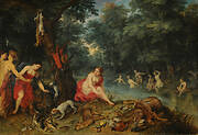 Baño de Ninfas (Las ninfas de Diana regresando de la pesca)