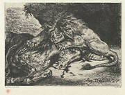 Lion Devouring a Horse