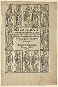 Der Heiligen XII, from the Wittenberg relic-book