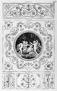 Bacchanal with Five Putti, Rondel in a Rectangular Frame (in "Designs for Various Ornaments," pl. 40)