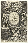 Titelprent voor Obsidio Bredana armis Philippi IIII avspiciis Isabellae Dvctv Ambr. Spinolae perfecta, 1626