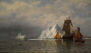 Whaler and Fishing Vessels near the Coast of Labrador