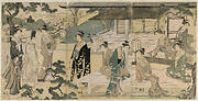 The Matsukaze Chapter of the Tale of Genji (from the series The Tale of Genji in Elegant Modern Dress)