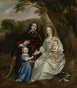 Portrait of Govert van Slingelandt (1623-1690), with his First Wife Christina van Beveren (1632-1656) and their Two Children