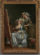 Self-Portrait with Two Pupils, Marie Gabrielle Capet (1761–1818) and Marie Marguerite Carreaux de Rosemond (died 1788)