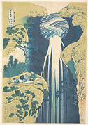 諸國瀧廻リ　木曽路ノ奥 阿彌陀ヶ瀧|The Amida Falls in the Far Reaches of the Kisokaidō Road (Kisoji no oku Amida-ga-taki), from the series A Tour of Waterfalls in Various Provinces (Shokoku taki meguri)