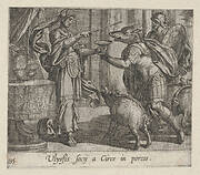 Plate 135: Circe Changing Ulysses' Men into Swine (Ulyssis soci a Circe in porcos), from Ovid's 'Metamorphoses'