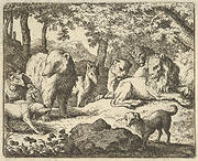 The Lion Delays Renard's Execution for a Final Interrogation from Hendrick van Alcmar's Renard The Fox