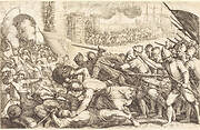 The Troops Forcing the Gate of a Town