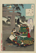 Tsunemasa Playing the Biwa at the Chikubushima Temple