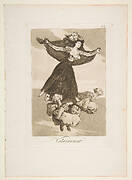 Plate 61 from 'Los Caprichos': They have flown (Volaverunt.)