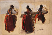 Studies of a Woman from Rügen