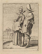 Two Figures in Costume