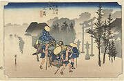 Fifty-Three Stations of the Tokaido Hoeido Edition “Mishima (Morning Mist)”