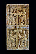 Ivory panel with the figures of the four Evangelists