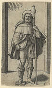 Saint Roch staff in his left hand, from the series 'Piccoli Santi' (Small Saints)