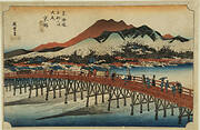 The Great Sanjo Bridge, Kyoto, from the series the Fifty-three Stations of the Tokaido (Hoeido edition)