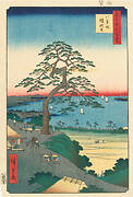 One Hundred Famous Views of Edo “Armor-Hanging Pine in Hakkeizaka”