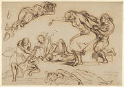 Figure Studies for the Salon du Roi, Palais Bourbon