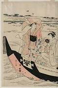 Women in a Pleasure Boat on the Sumida River