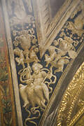 A detail of the crossing vault above the presbytery sacred place