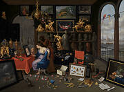 A Cabinet of Curiosities with Venus at the Toilet