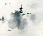 Landscape by Chinese ink