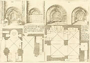 Plan and Elevation of the Chapel of Godefroy de Bouillon