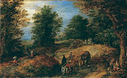 Landscape with Travelers on a Woodland Path